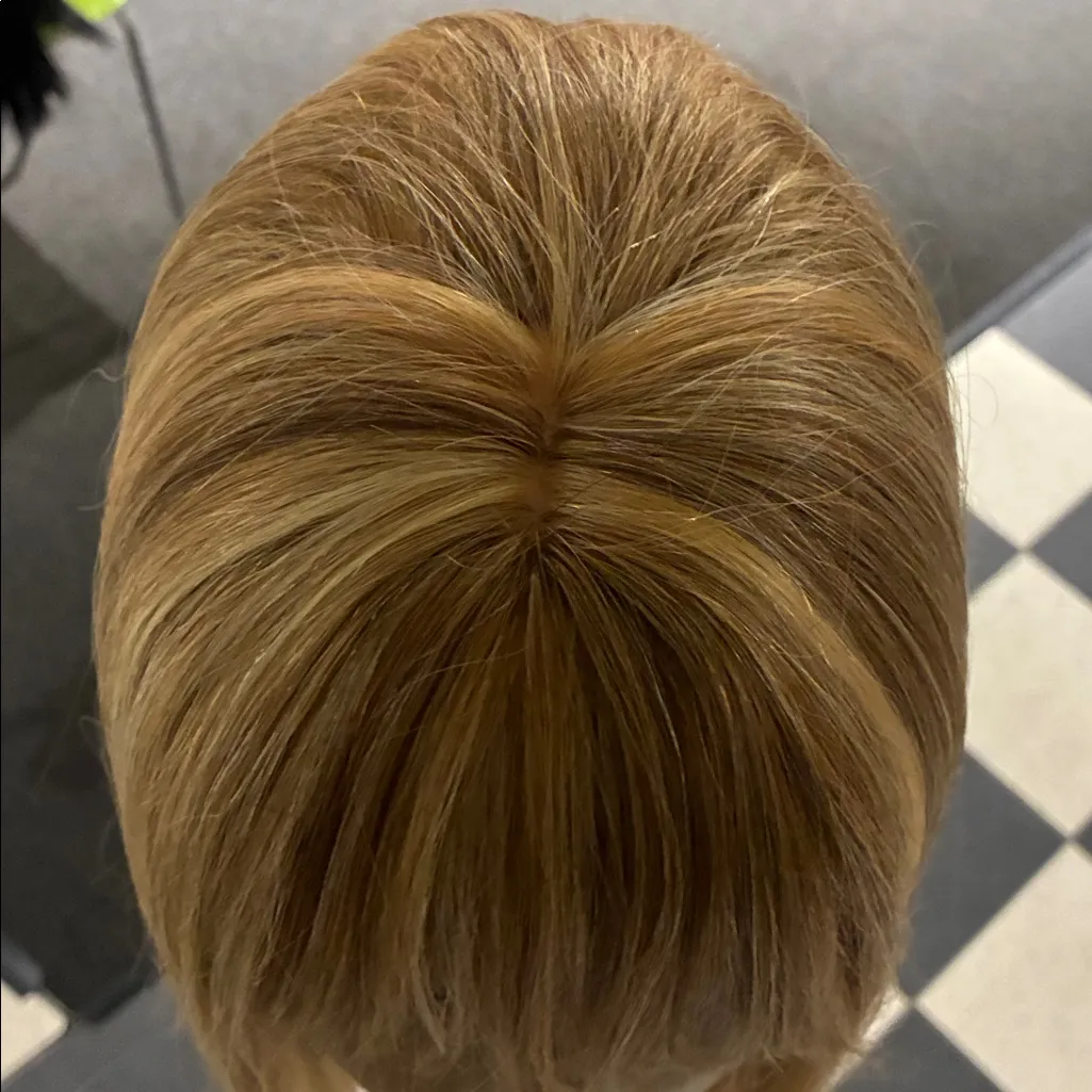 Back In Stock - Human hair Wig Long strawberry blonde bangs 2020 - Image 9