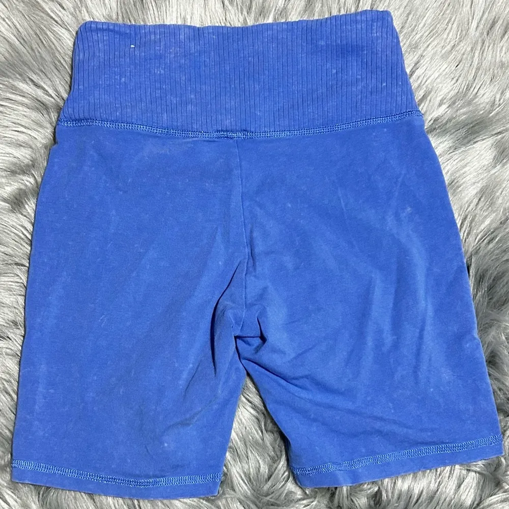 Aerie Offline OG Ribbed Bike Shorts Chill Play Move Blue Size Small - Image 2
