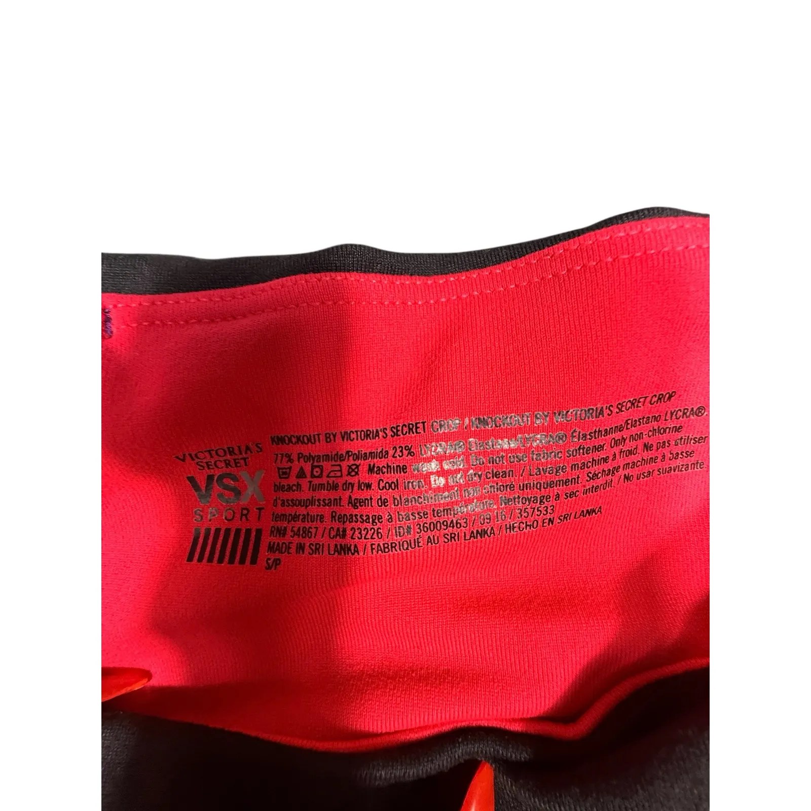 Victoria’s Secret VSX Sport Knockout Colorblock Crop Leggings Size Small - Image 6