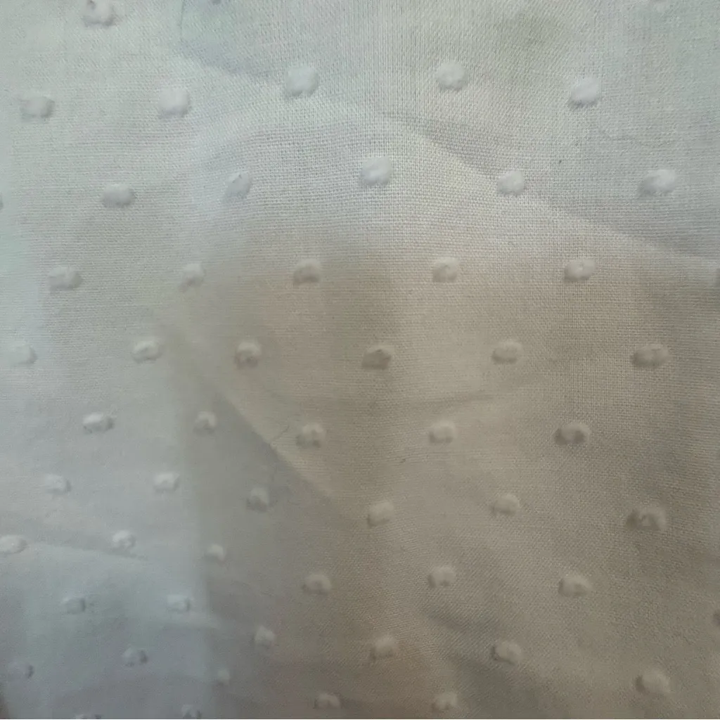 Tommy Bahama eyelet texture White Button-Up Blouse size XL - Image 8