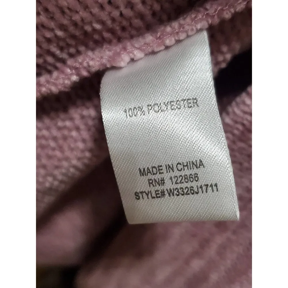 CHENAULT Sweater Rose Pink Chenille Raglan Sleeves Womens 3X Causal Pullover - Image 10