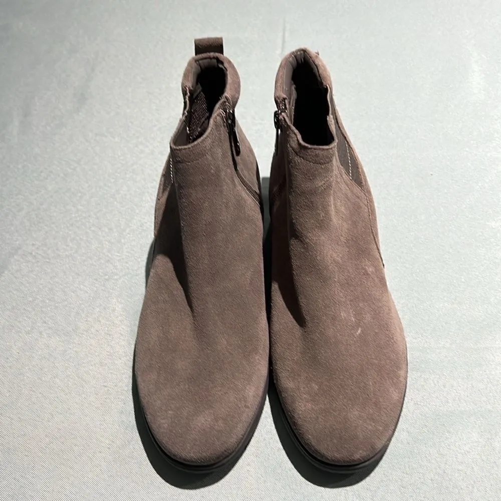 Easy Spirit Ankle‎ Booties Ember Grey Leather Size 7W B38 - Image 4