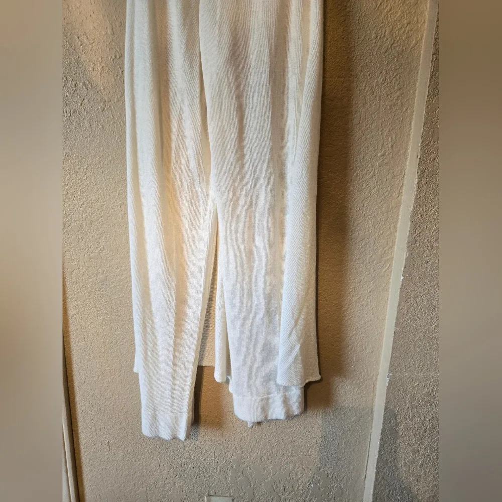 Free People Beach lvory Wrap Style Pants Bohemian Wide Leg XS - Image 7