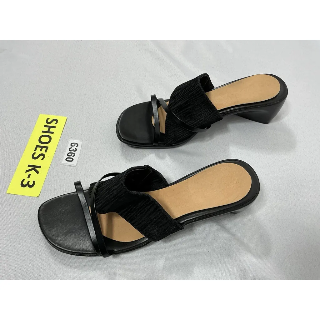 Womans White Stag Reece Slipon Strappy Sandals 9.5 Black Wedge Heel - Image 7