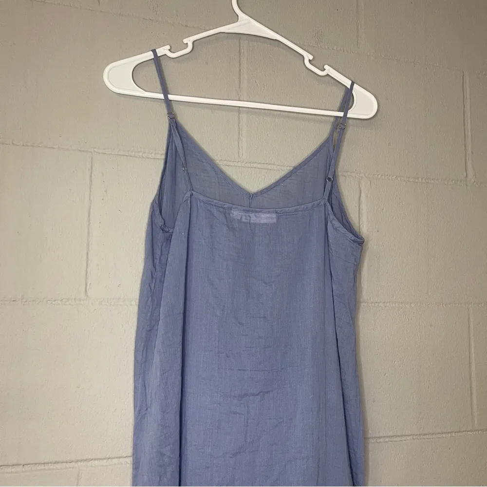 Roller Rabbit 100% Cotton Maxi Slip Dress in Blue Women’s Size Medium Nightgown - Image 5