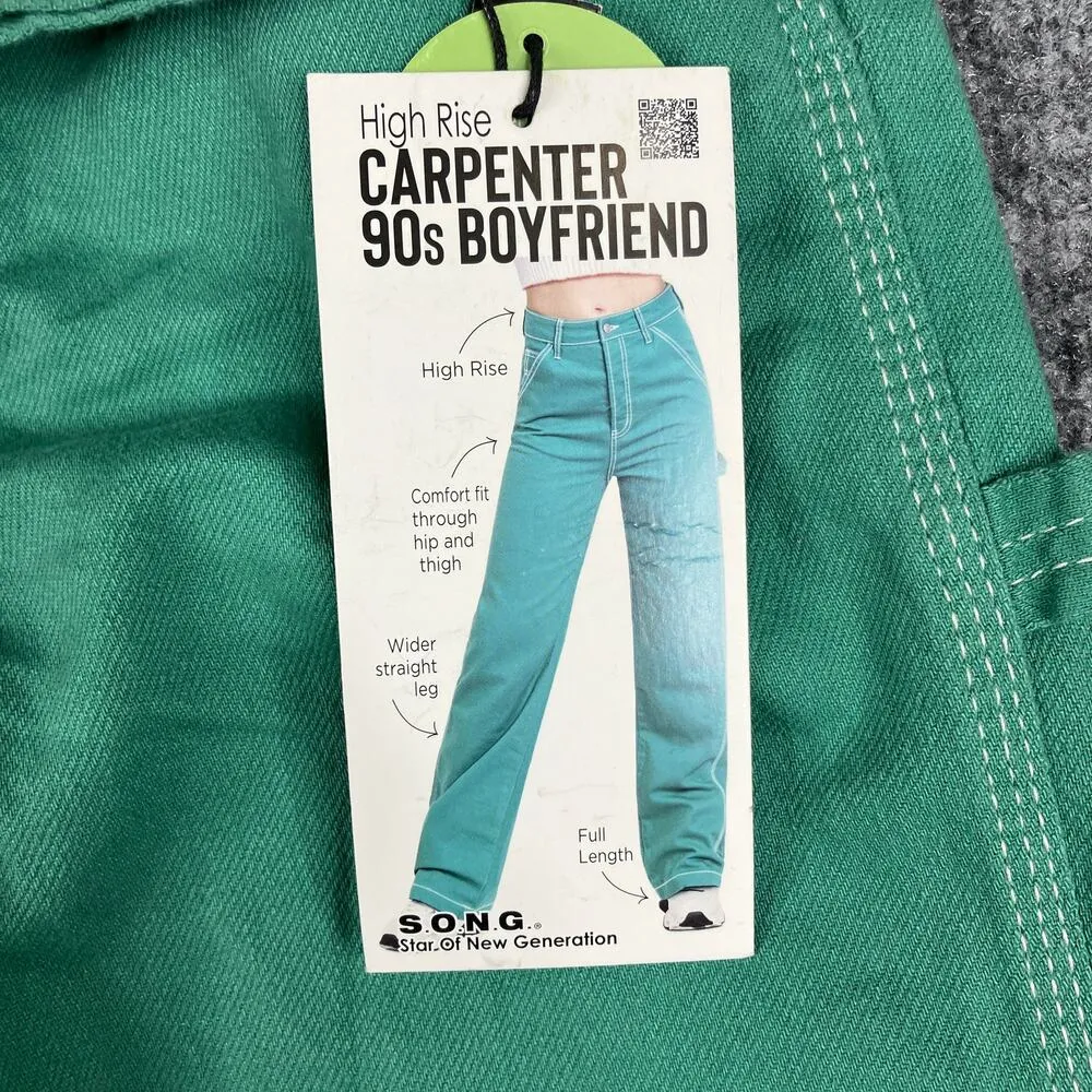 NWT Women's S.O.N.G. Vibrant Green Straight Leg Pants with Classic Fit Size 23 - Image 2