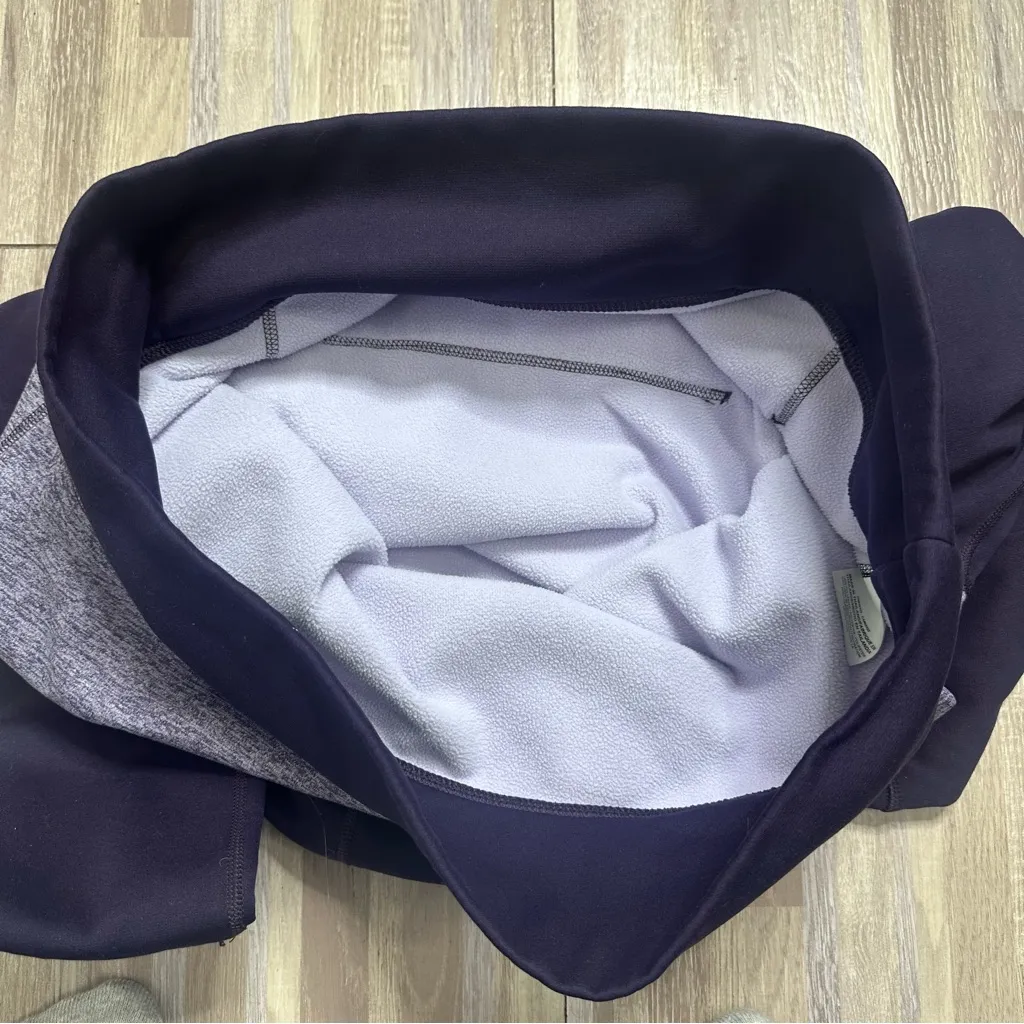 Women's Deep Purple Therma-Fit Hoodie with Front Pouch Size Large - Image 11