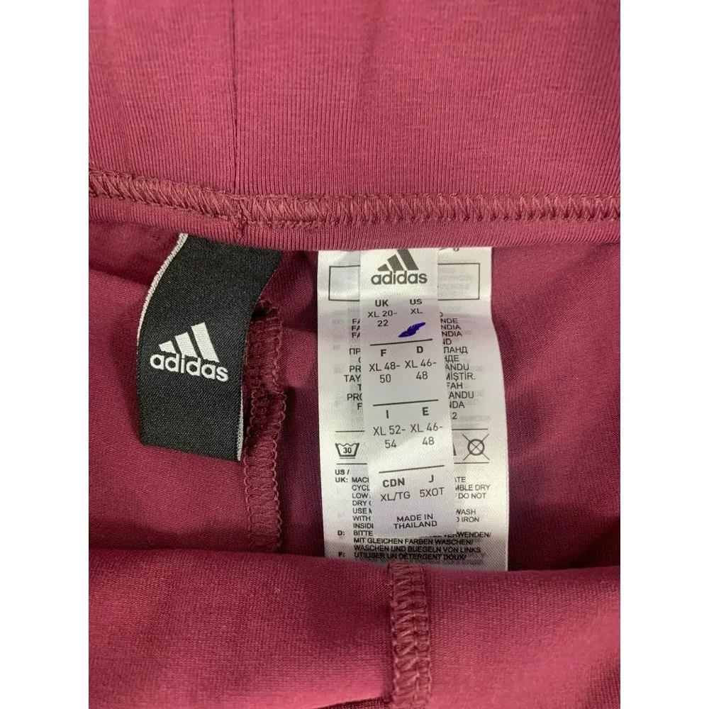 Adidas Women's Burgundy Workout Shorts - Image 4