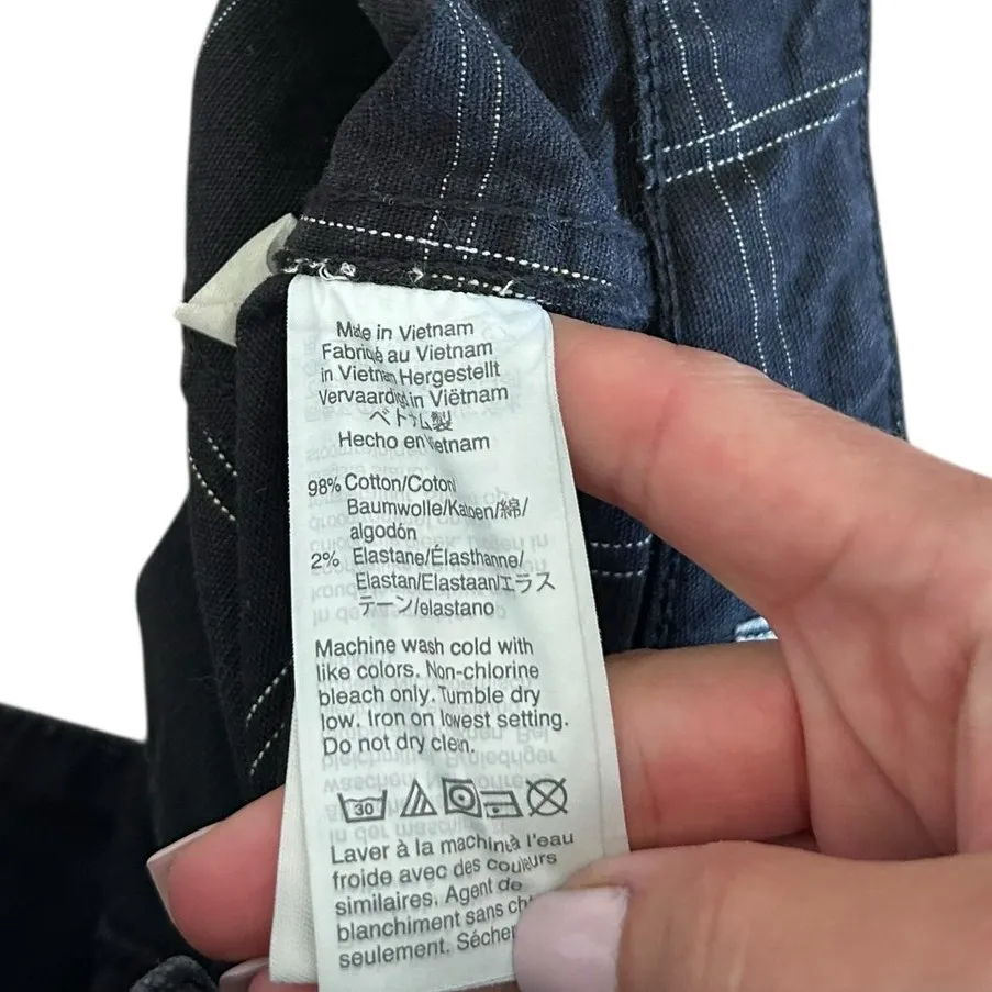 Madewell Slim Emmett Wide Leg Crop Windowpane Pants Sz 29 - Image 3