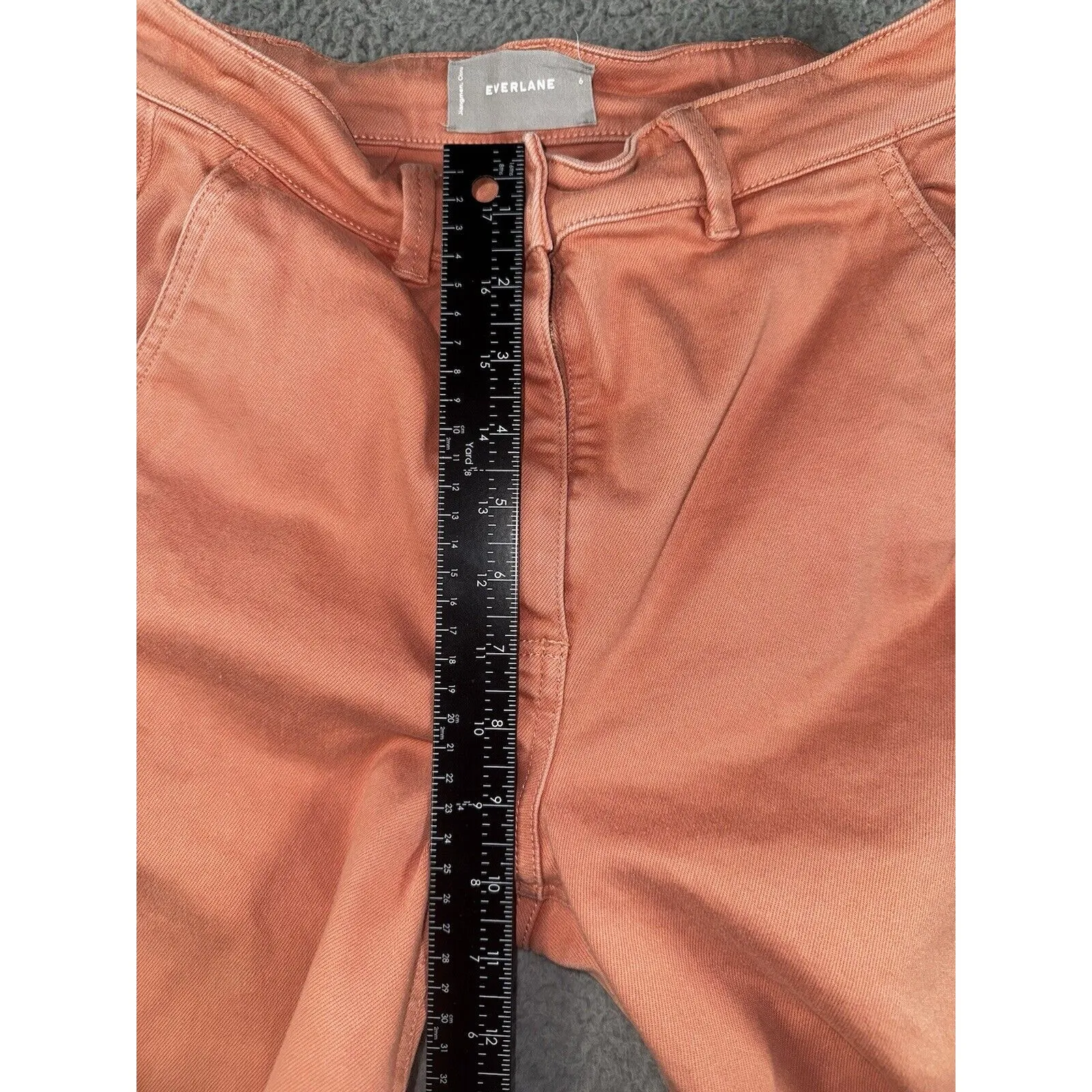 Everlane Pants Women 6 Wide Leg Mid Rise Coral‎ - Image 4