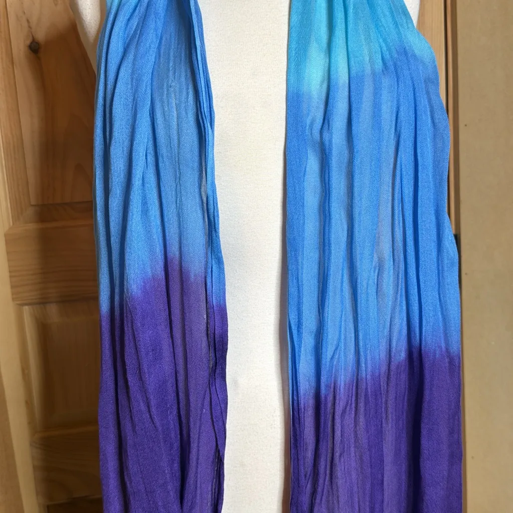 Lot of 9 Scarves Plaid Ombré Tie - Image 9