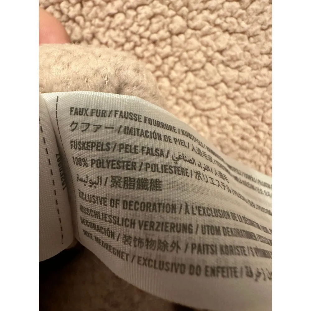 Abercrombie & Fitch Soft A&F Sherpa Hoodie Brown Size Medium - Image 5