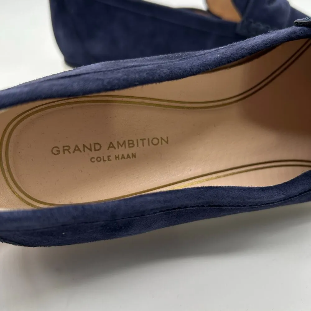 Cole Haan Shoes Womens 8.5B‎ Narrow Blue Suede Grand Ambition Troy Penny Loafer Size undefined - Image 9