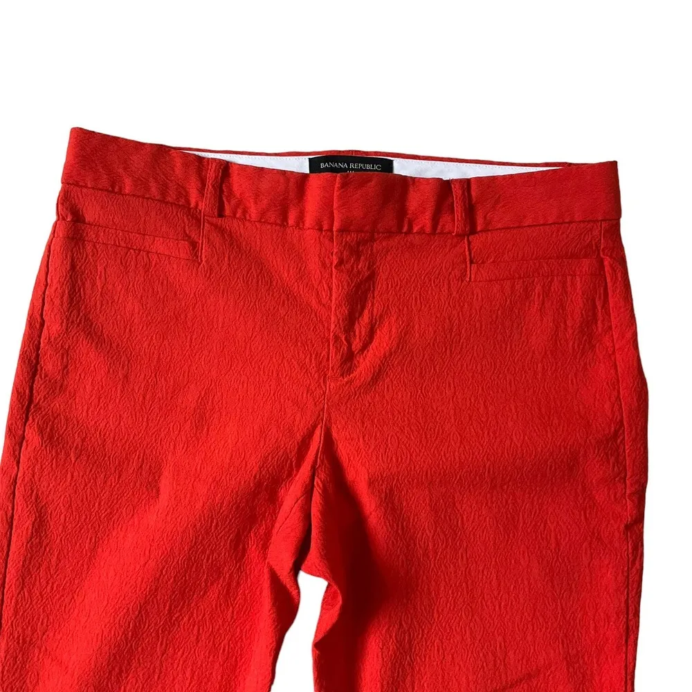 Banana Republic Orange Sloan Fit Ankle Pants Size 2 | 40-25 - Image 3