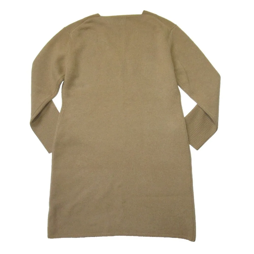 NWT Vince Wool & Cashmere Blend V-neck in Sand Shell Relaxed Fit Sweater Dress M - Image 5