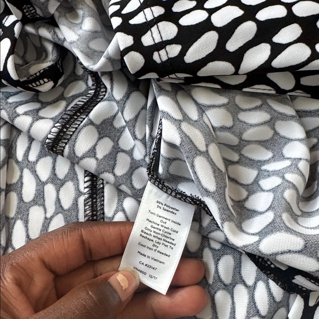 Talbots Black/White Button Down Dress SIZE Sp - Image 7