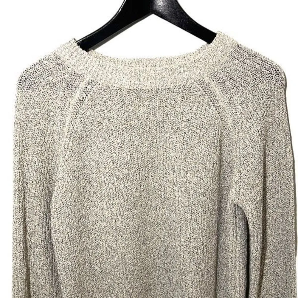 Thread & Supply Womens Pullover Knit Crewneck Sweater Small Gray Neutral Color Gray - Image 2
