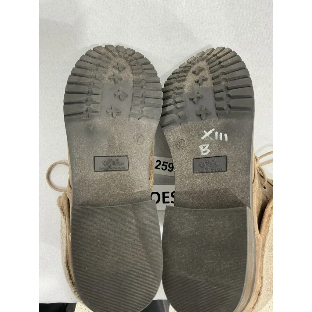 Womans Self Esteem Waterfall 11 M Brown Faux Leather-fur Lace Bootie - Image 7