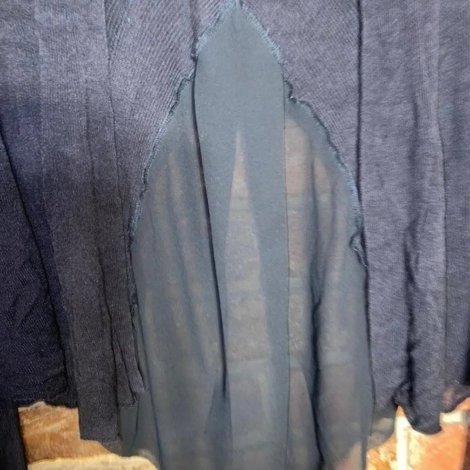 Simply Vera Wang Open Front Purple Lace Cardigan Sweater Women's Size XS - Image 4