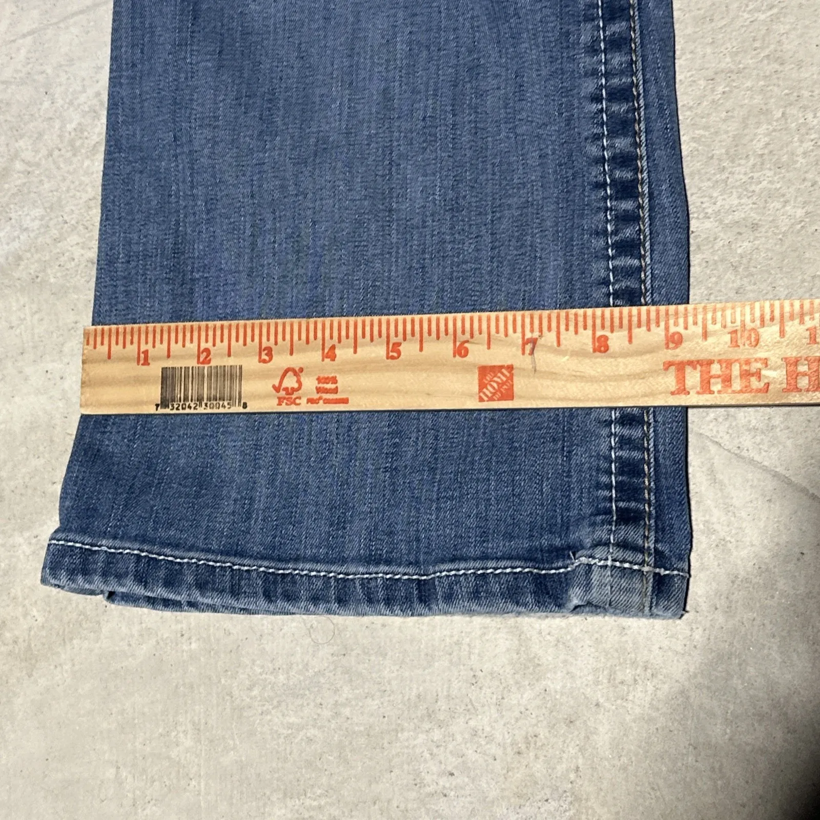 Ariat Mid-Rise Bootcut Flare Jeans Women's SZ 31x34 Thick Stitch Cowgirl - Image 13