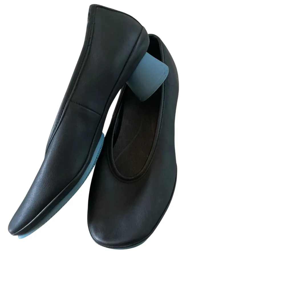 Camper women’s allright pumps black blue leather court shoes Sz 36 - Image 7