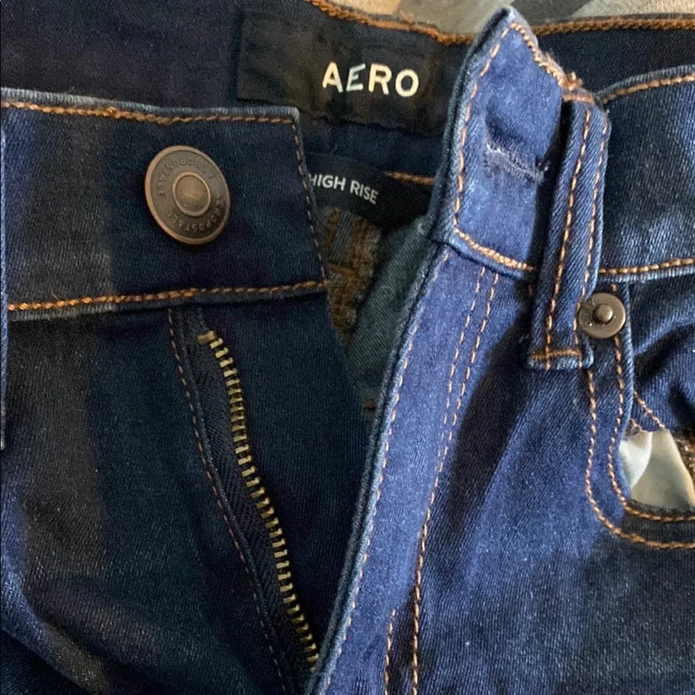 Aero Size 0 Regular Women's Teen Girl Dark Blue High Rise Jeans New with tag NWT - Image 7
