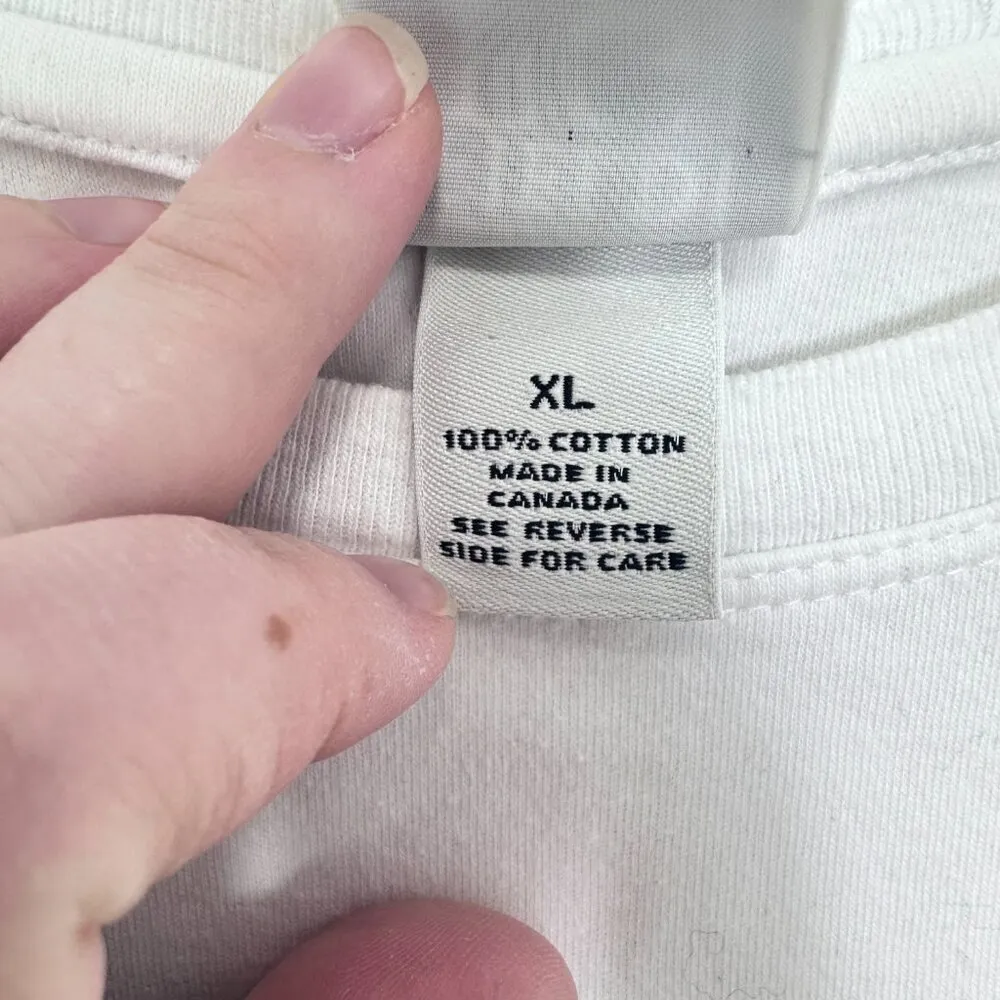 Field‎ Gear Vintage Conversation Hearts Valentines Day Graphic Tee Size XL White - Image 3