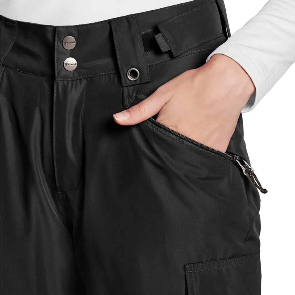 TSLS Women’s Black Cargo Snow Pants - Image 3
