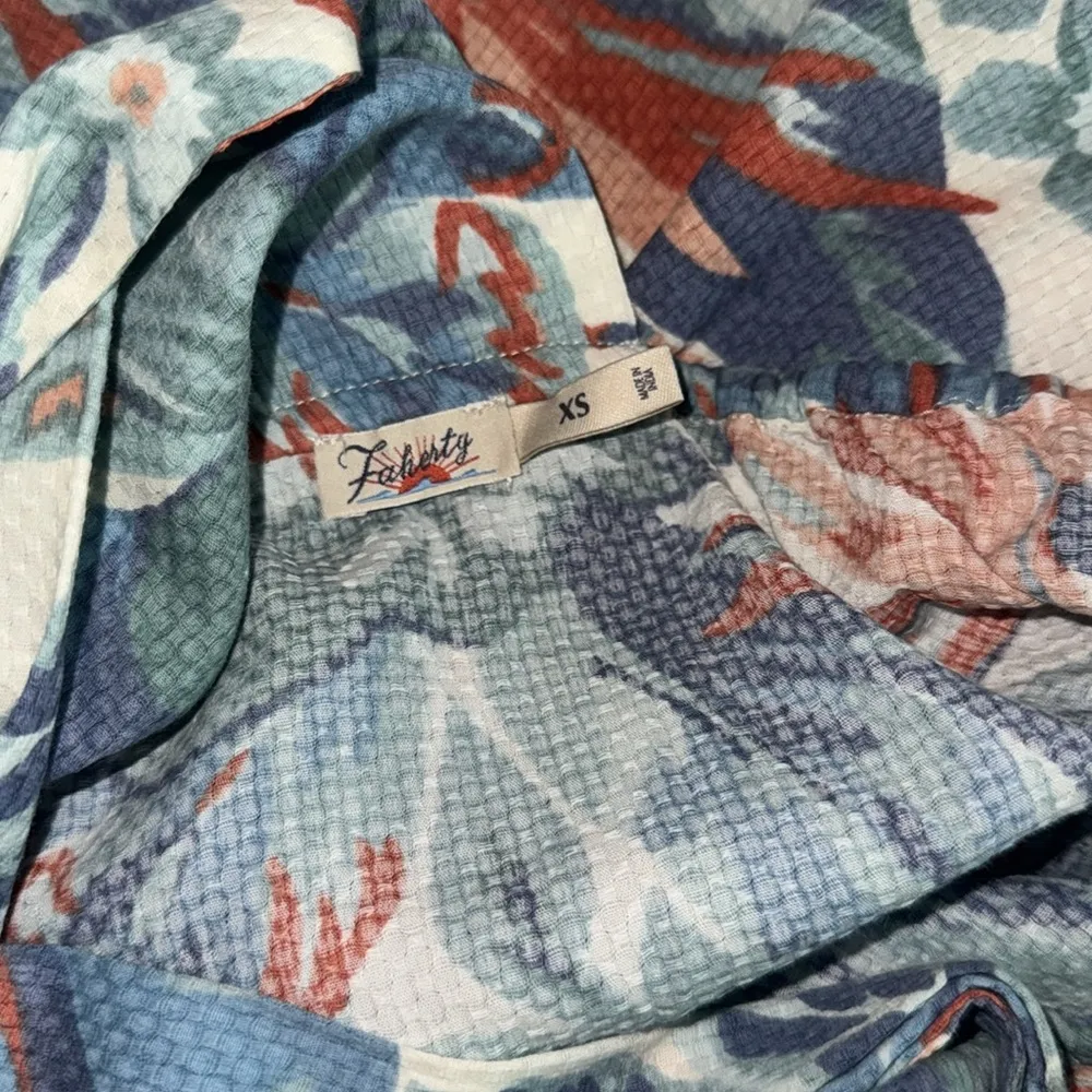 New FAHERTY Bay Twist Cotton Midi Paradise Blossom Floral sun Dress XS - Image 6