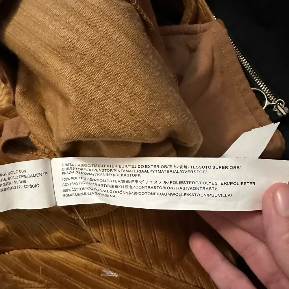 Moon River x Lulus Spread the Love Light Brown Ribbed Velvet Wide-Leg Pants NWT - Image 5