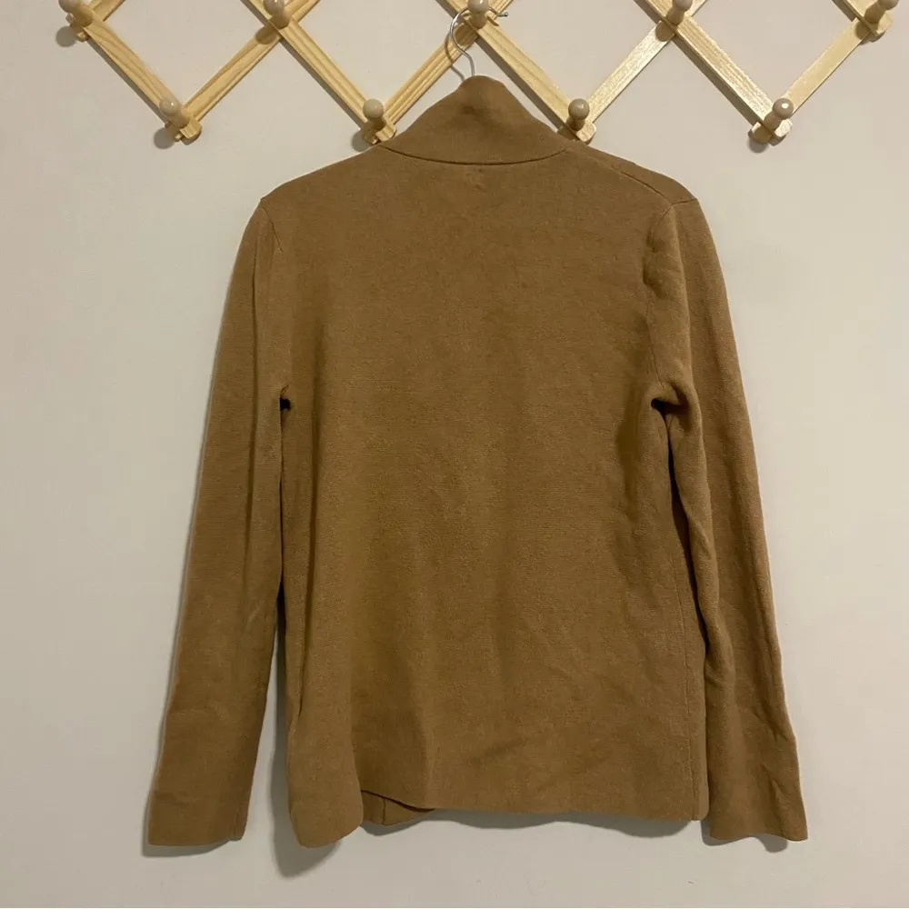 J.Crew  Tan Single Button Sweater Blazer size Small - Image 8