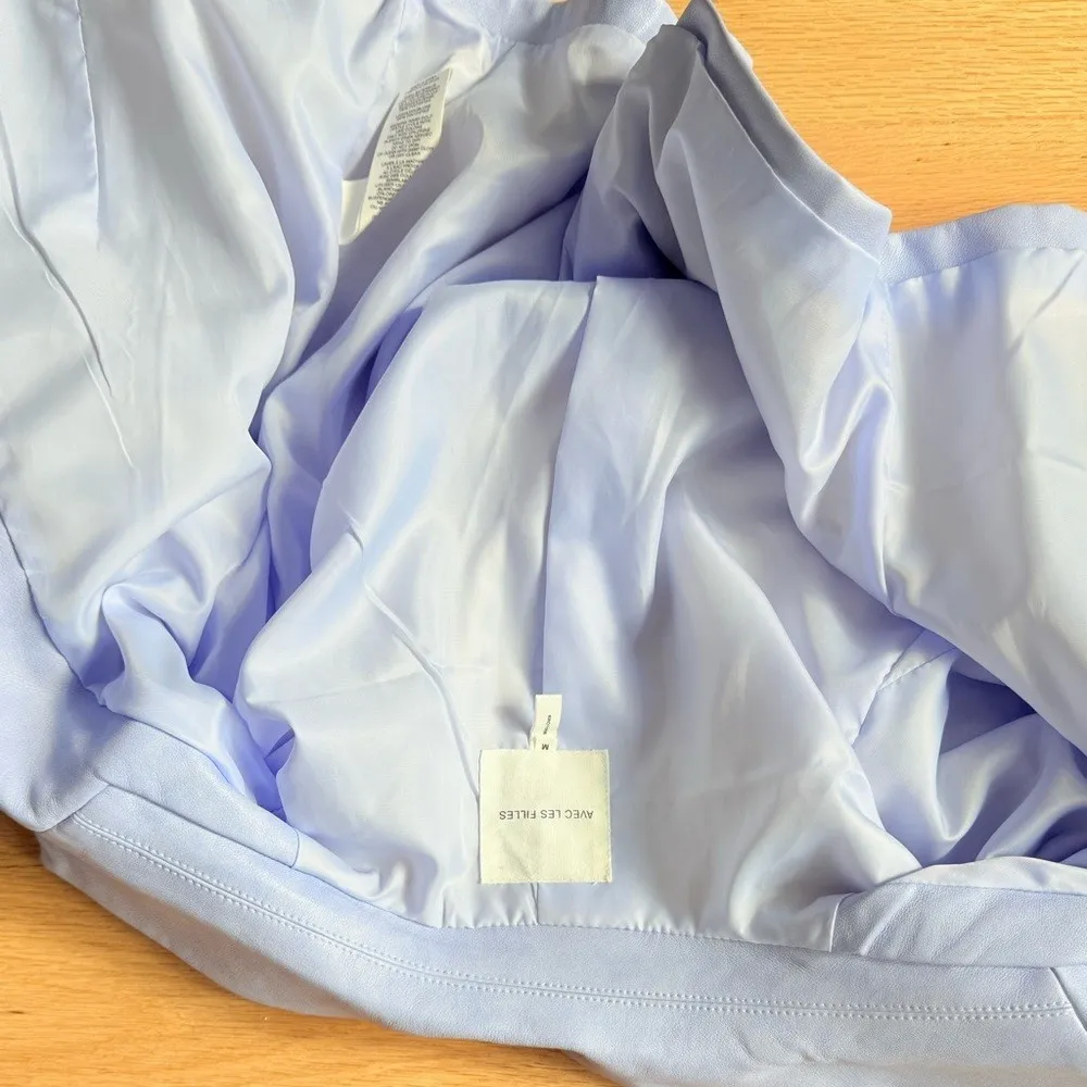 Avec Les Filles Cropped Faux Leather Jacket size Medium - Image 9