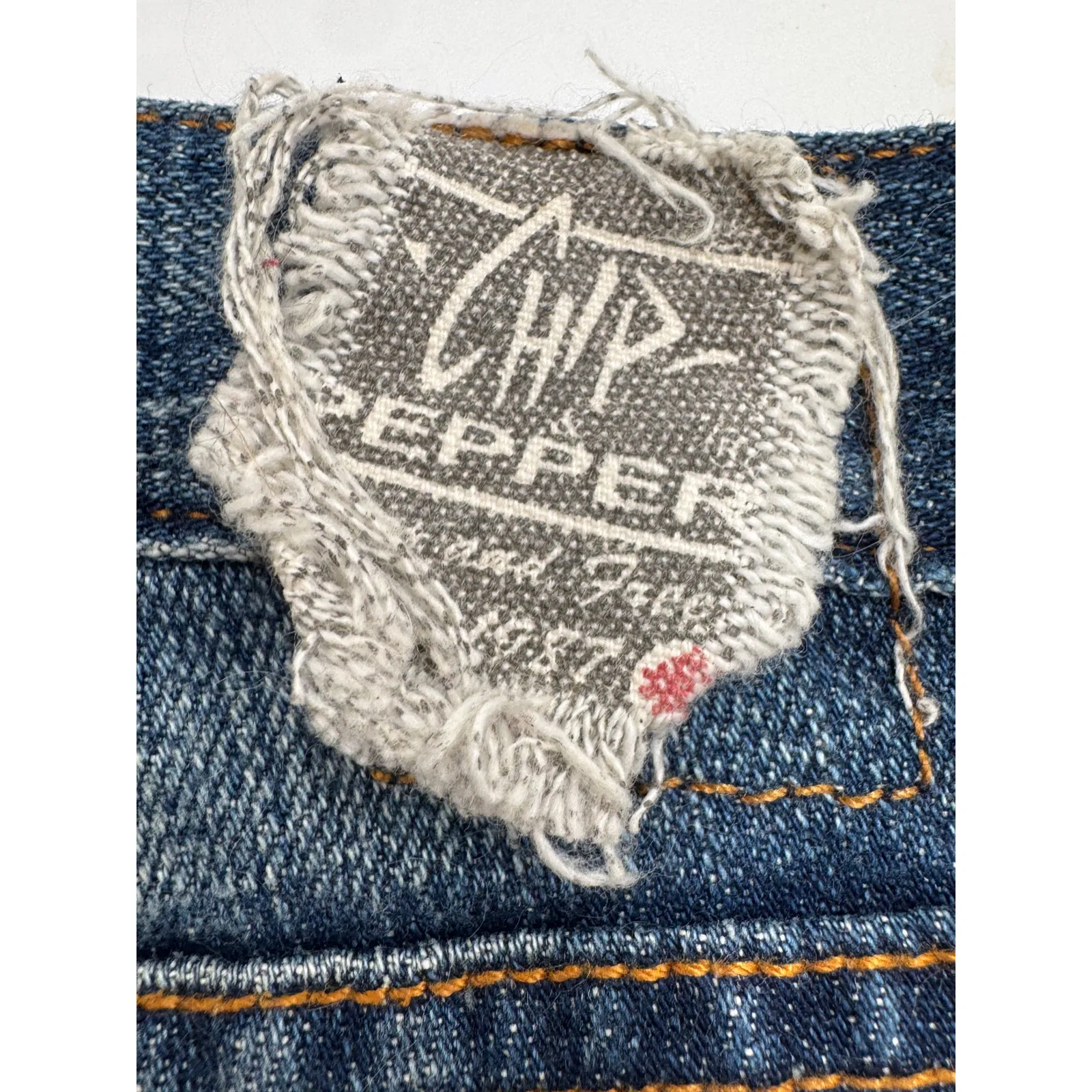 Chip & Pepper 'Sex with the Ex' Low Rise Distressed Denim Shorts Y2K Size 25 - Image 4