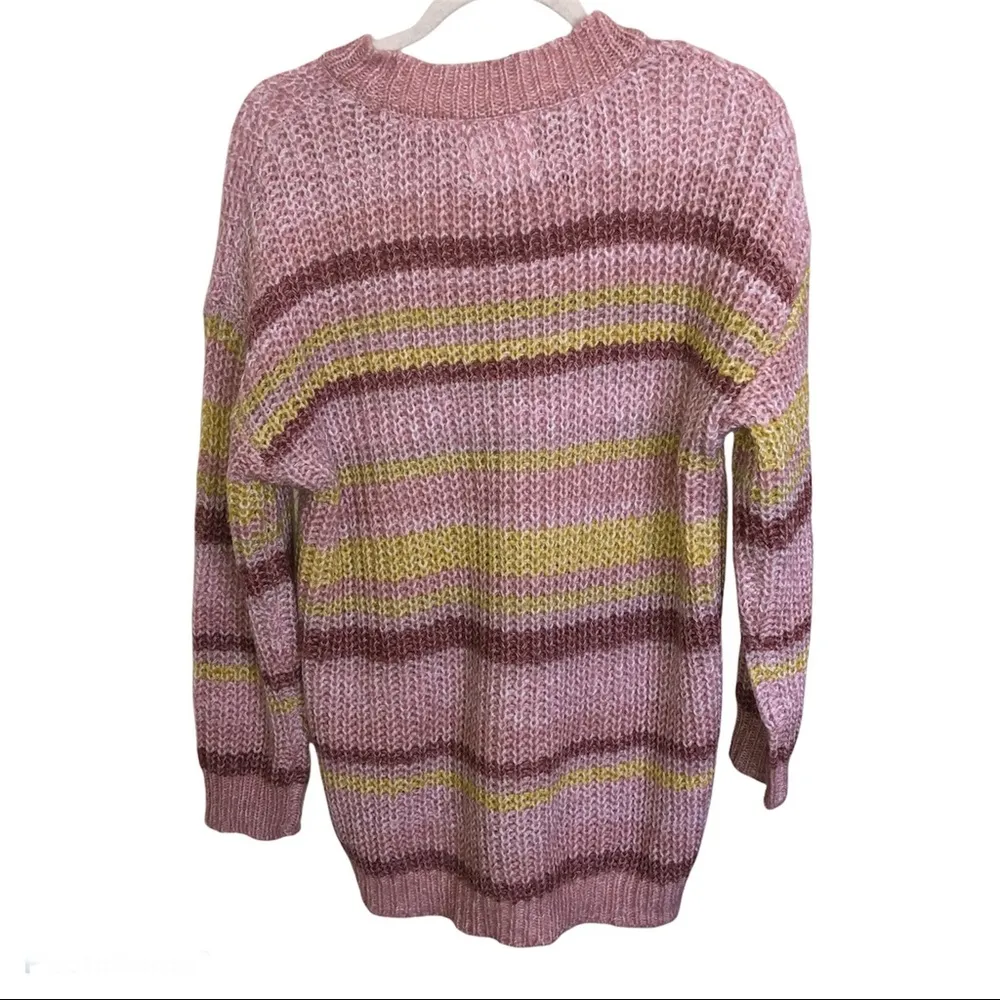 NWT Ultra Flirt Pink striped sweater XL - Image 6