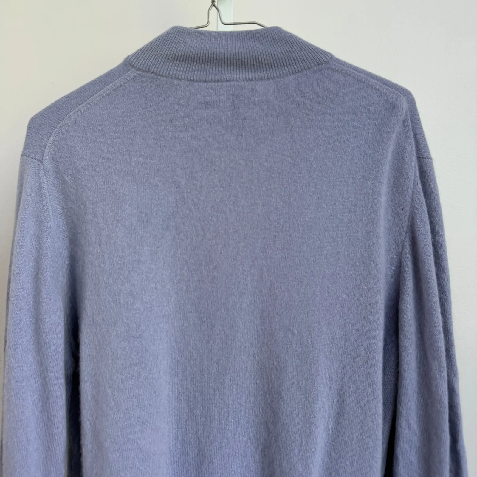 Charter Club 2-ply Cashmere Sweater‎ XL Purple Mock Neck Long Sleeve Knit Top - Image 7