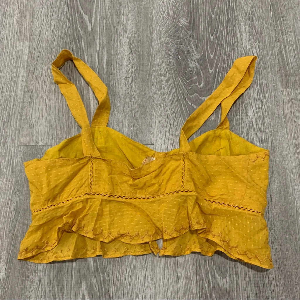 Tularosa Revolve Cheryl Yellow Ruffle Tank Top - Image 8