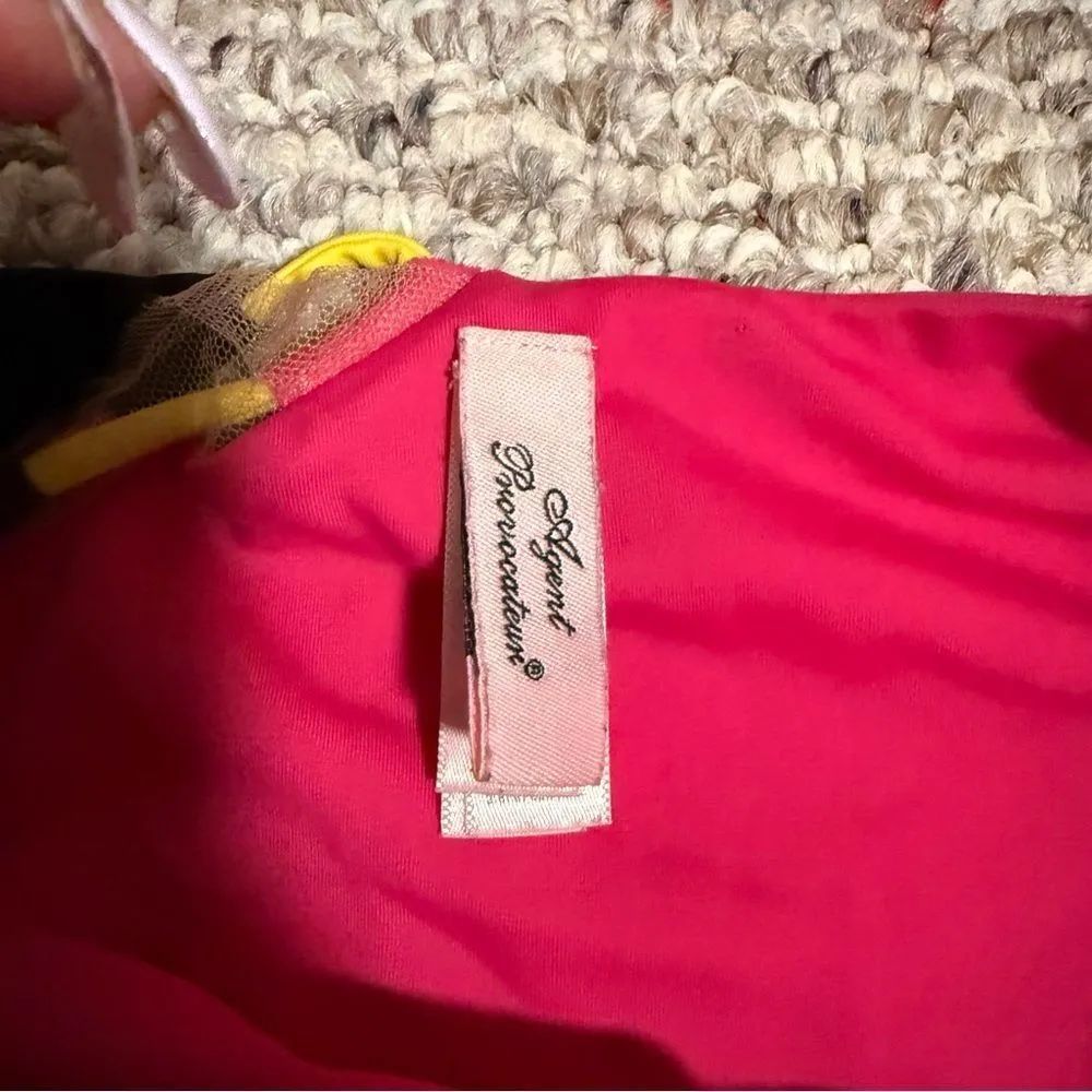 Agent Provocateur Jojo Pink Colorblock Bikini - Image 8