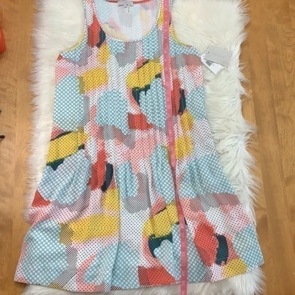 NWT 1. State pop art pin tuck flounce dress S - Image 11