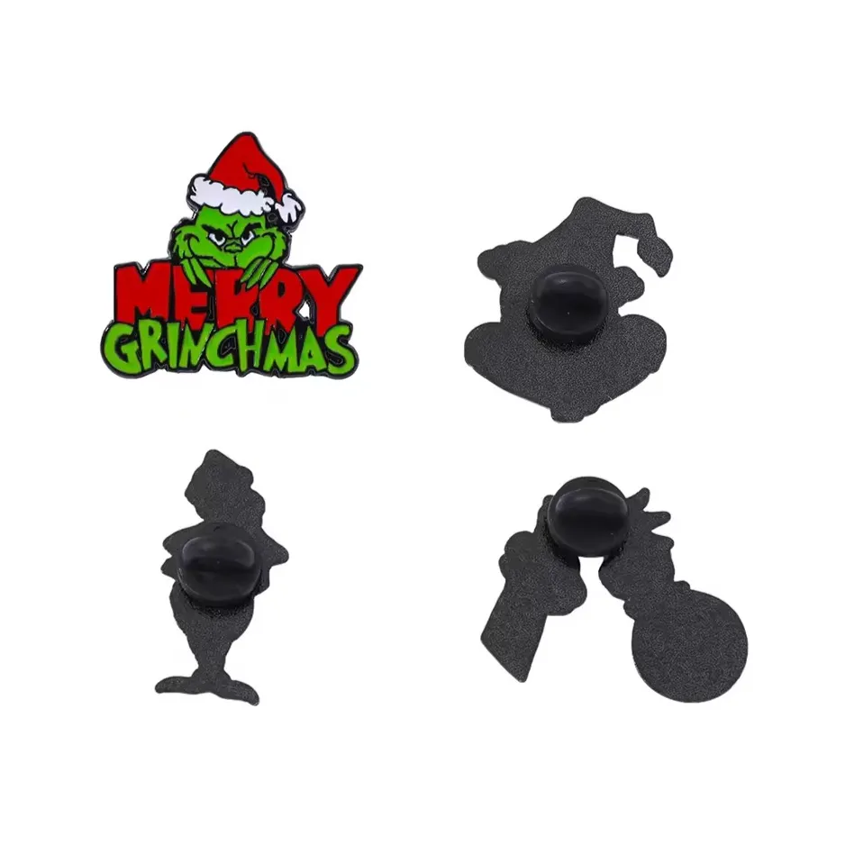 Grinch Christmas Pins Set Green - Image 4