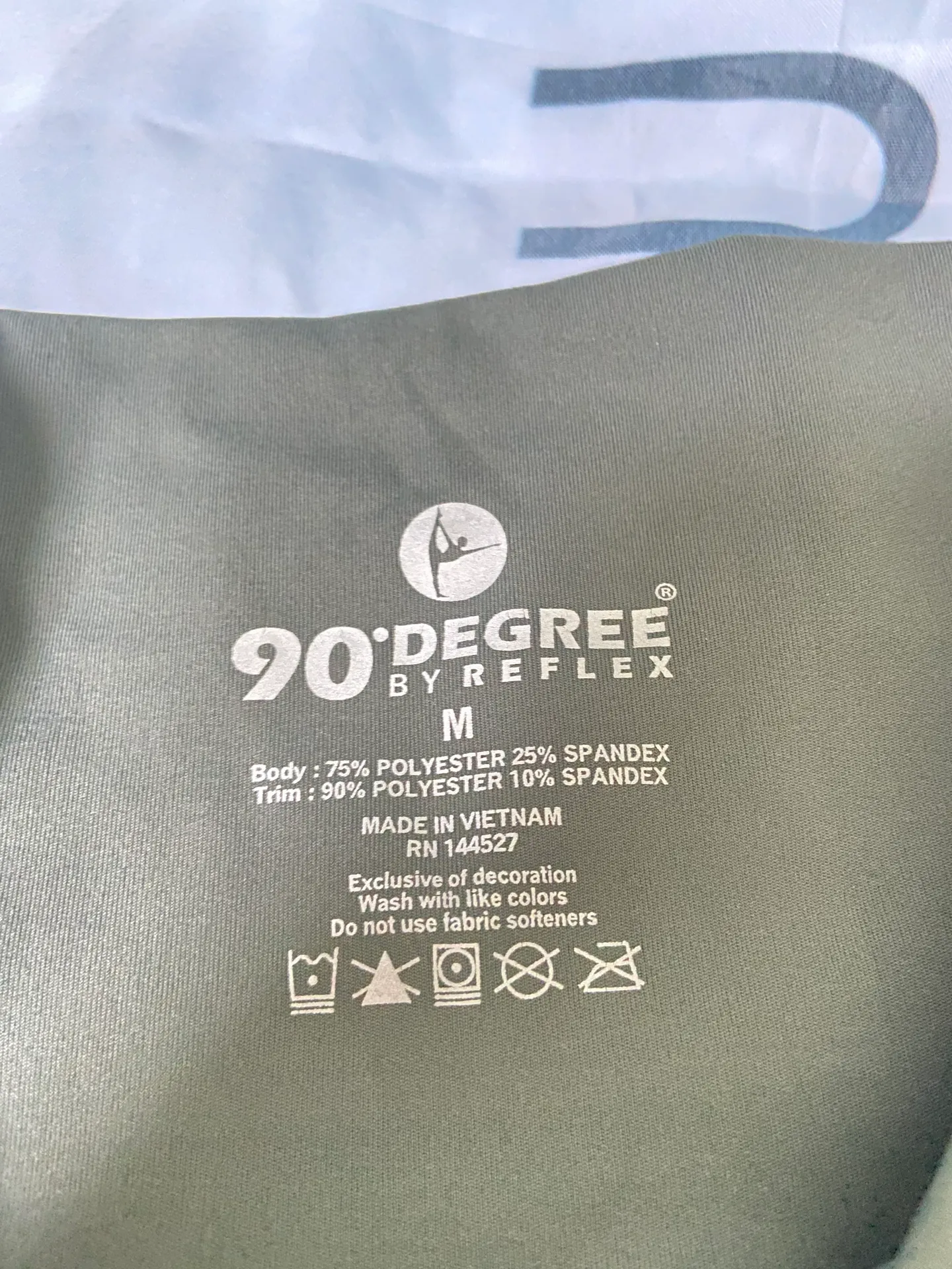 90 Degrees by Reflex dark Green Leggings - Image 3