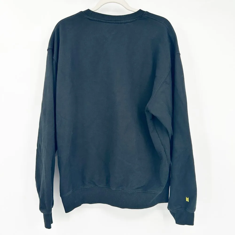 BTS Official Streetwear Lounge Crewneck KPOP Idol Merch Sweatshirt Size XL Black - Image 8