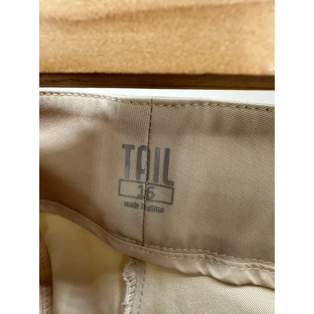 TAIL Pants Women 16 NWT Tan Chino Classic 23" Capri Refined Twill UPF 50 - Image 5