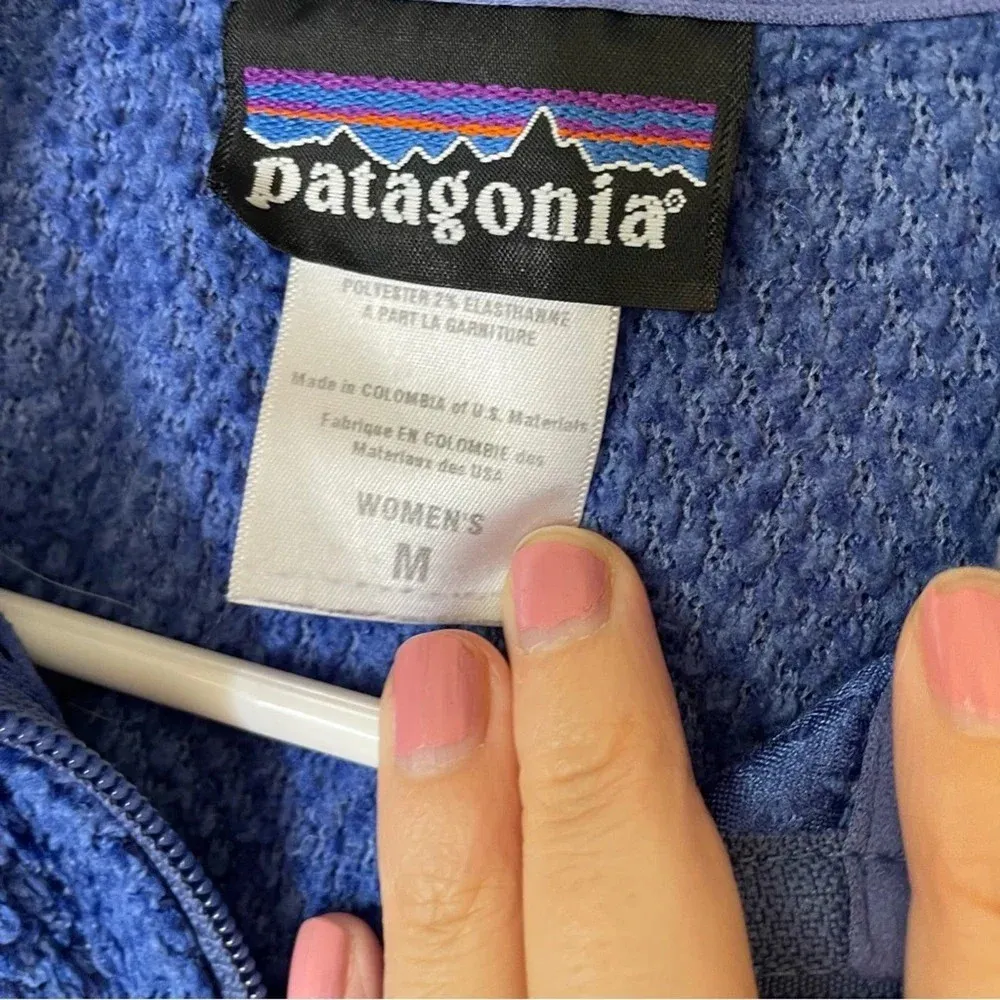 Patagonia Polartec Lightweight Zip Up Regulator Jacket Blue Size Medium - Image 5