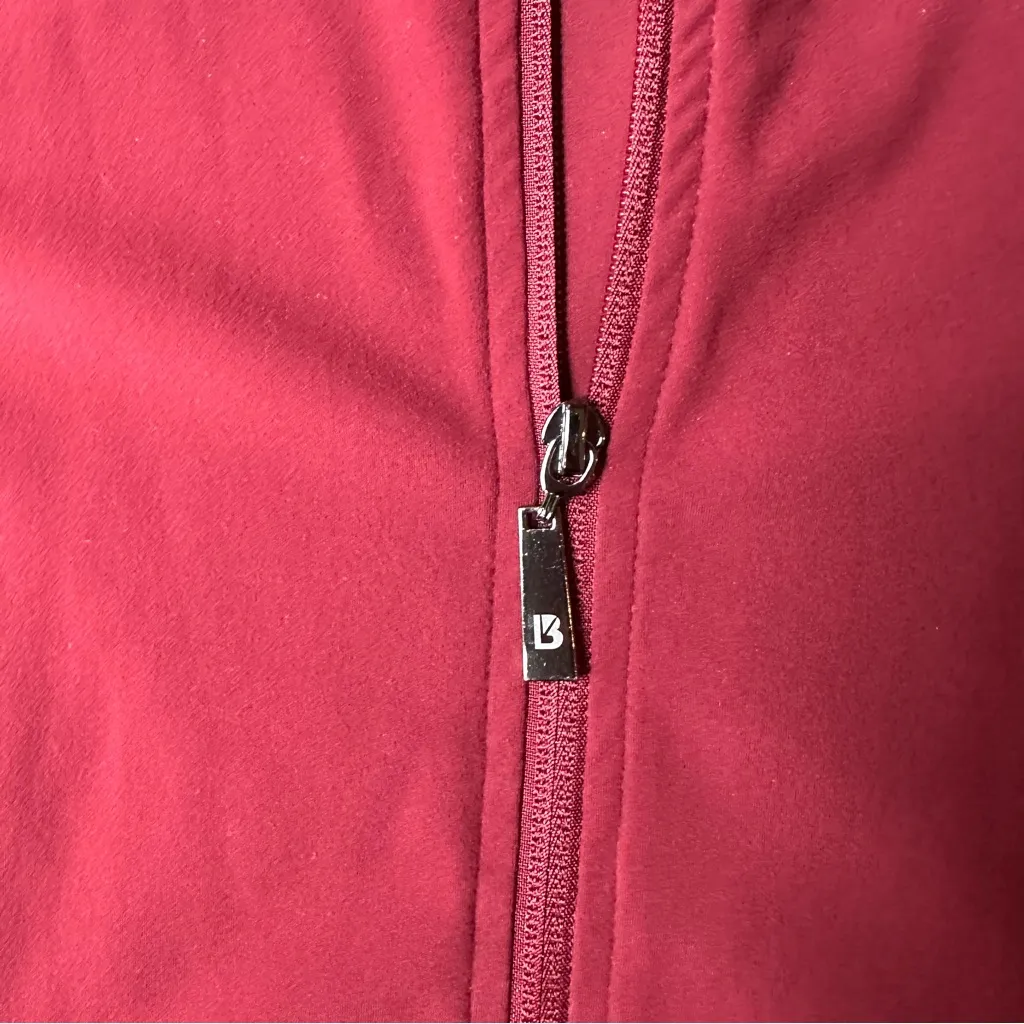 Buffbunny Rosa Crop Jacket Vineyard Dark Red Women’s Size Medium - Image 6