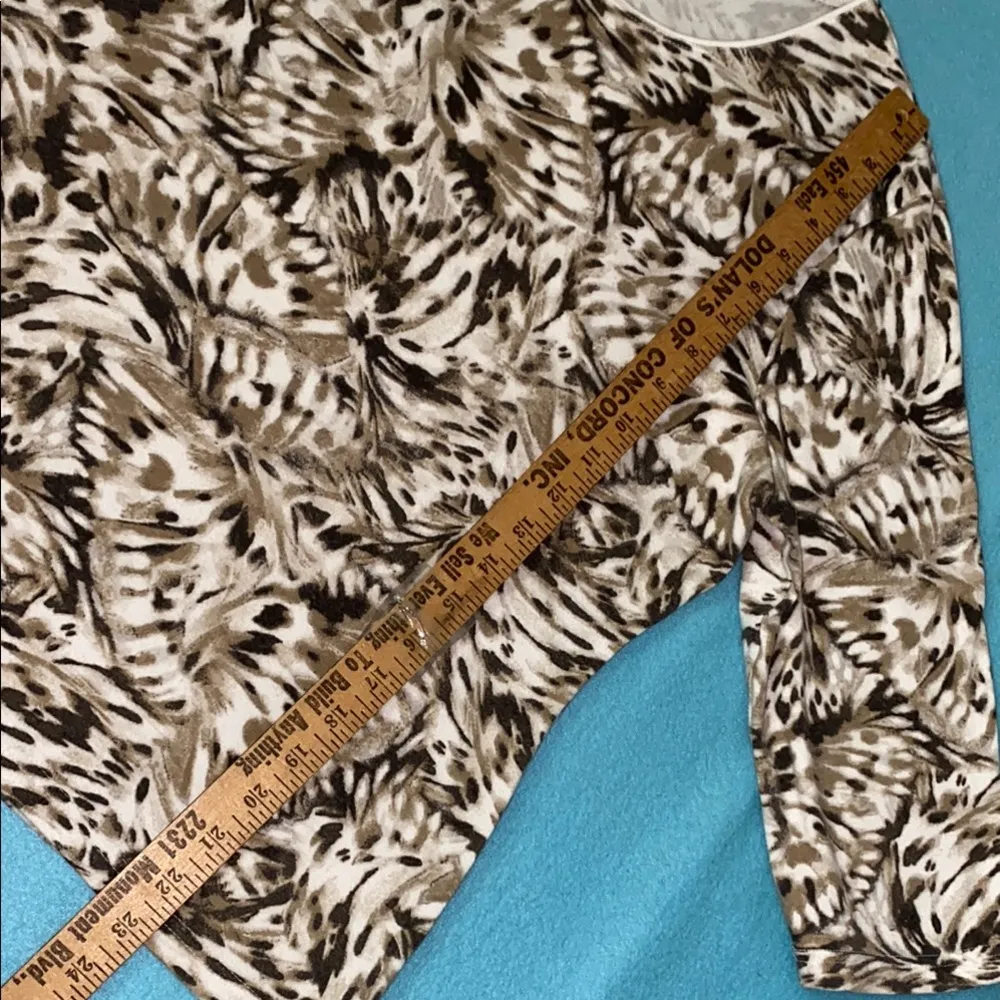 KAREN SCOTT sweater 3/4 sleeves scoop neck soft cotton cozy fuzzy NEW size XL - Image 6