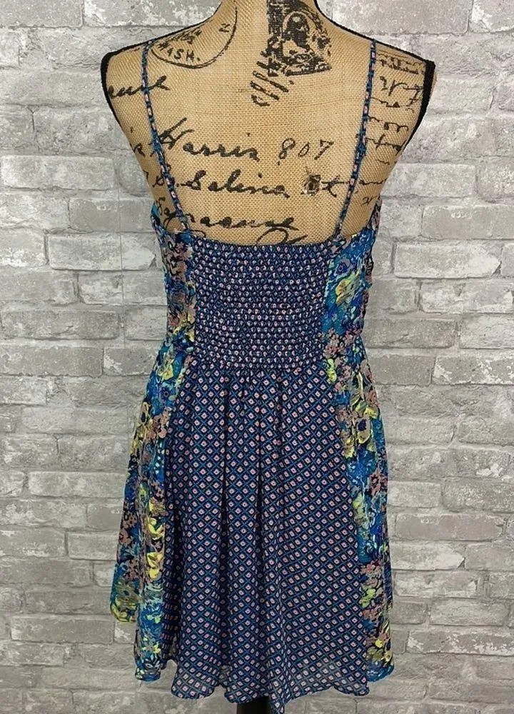 Fire Los Angeles Blue Mix Media Dress - Image 3