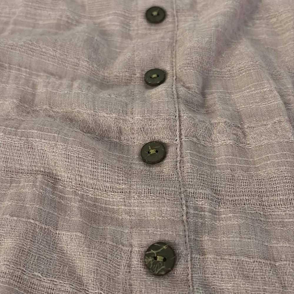 Hutch x Anthropologie Puff Sleeve Square Neck Lilac Top Blouse Medium - Image 8