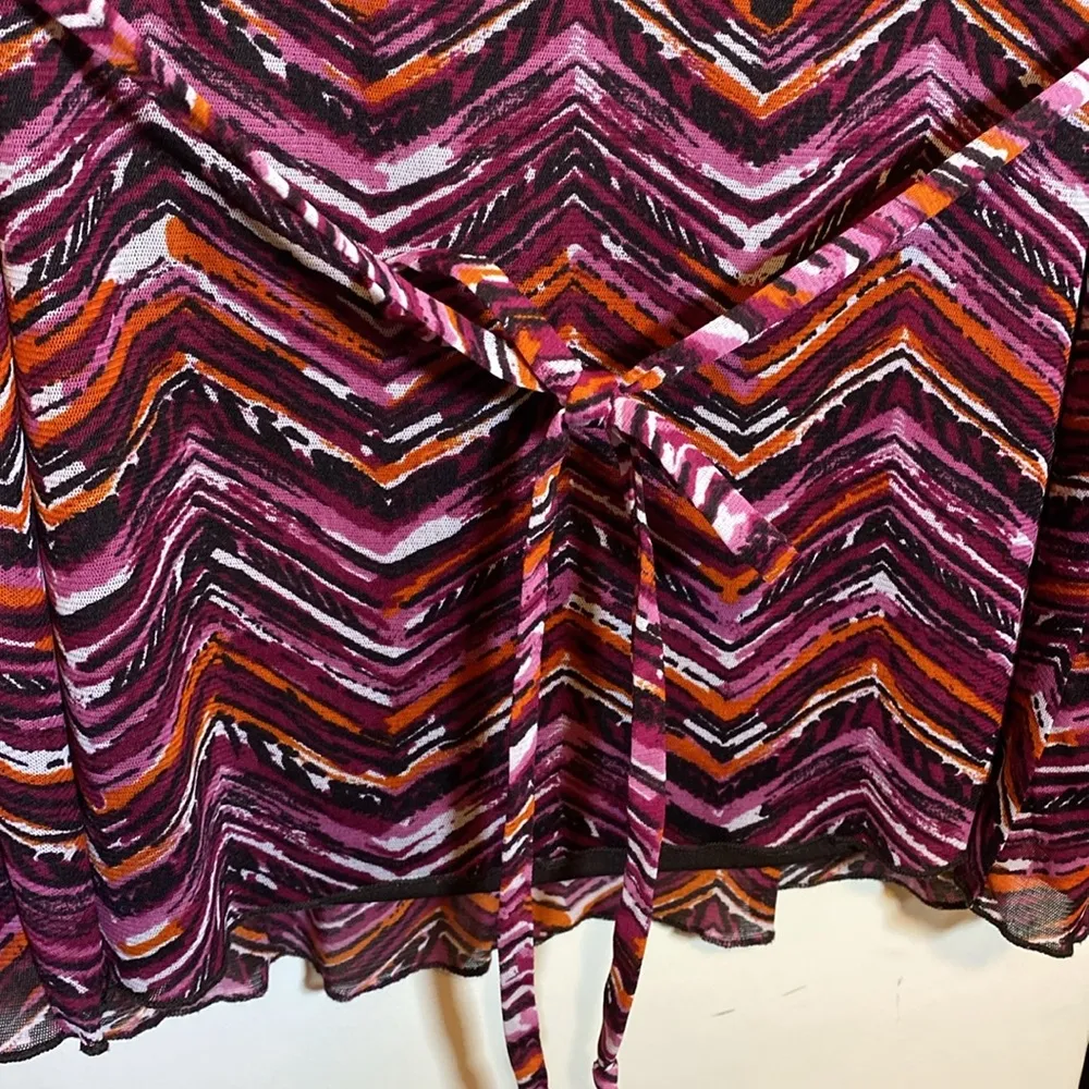 AB Studio  Ruffle Chevron Top XL EUC - Image 8