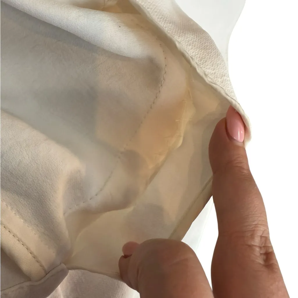 Aritzia Wilfred Women’s Size M Oversized Slouchy Blazer Cream Crepette Old Money - Image 7