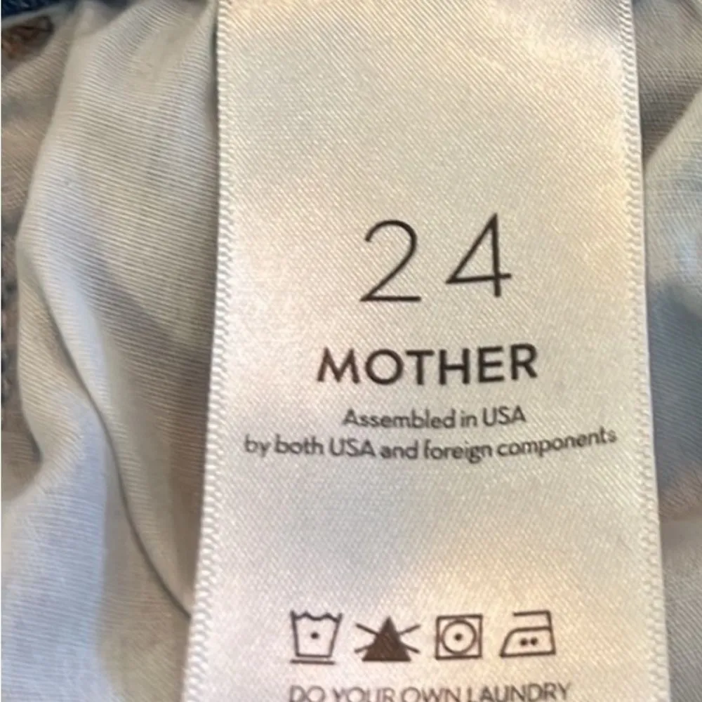 Mother Jeans women's The Hustler Ankle Fray jeans Home Movies size 24 Blue - Image 16